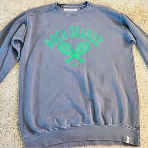 Vineyard Crew Boca Grande Navy Crewneck Sweatshirt size Medium (discontinued)